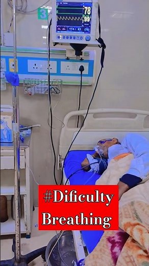 Difficulty Breathing patient || causes || symptoms || treatment || pathology #shorts
