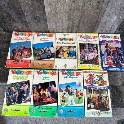 (Lot of 9) KIDSONGS VHS View Master Video Animals, Play Ball, Country Silly Song | eBay