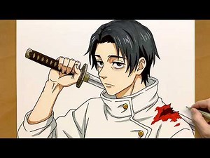 How to Draw Yuta Okkotsu Step by Step | Jujutsu Kaisen Art