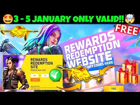 FREE FIRE REDEEM CODE TODAY 4 JANUARY |FF REWARDS REDEEM CODE | FF REDEEM CODE TODAY 4 JANUARY