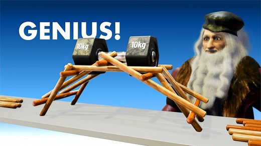 Da Vinci’s Self Supporting Bridge Explained