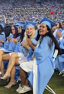 Grad Guest Captures Tender Knitting Moment