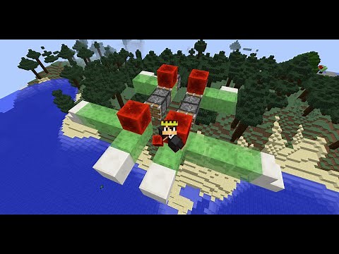 How To Make A Flying Plane In Minecraft (Very Easy and No Mods) (Updated)
