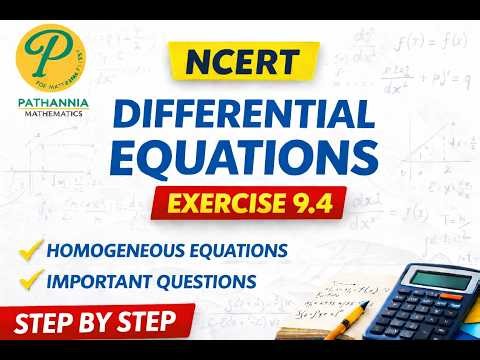 DIFFERENTIAL EQUATIONS NCERT 9 4