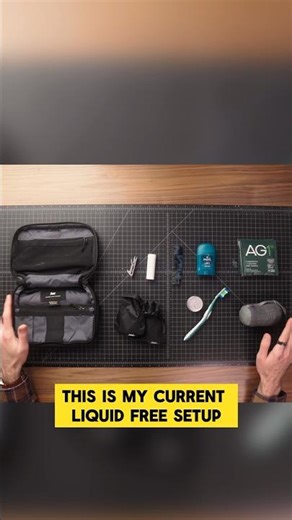 💧LIQUID FREE TRAVEL Dopp Kit/Toiletry Setup (TSA Compliant)
