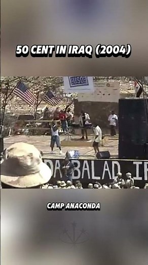 50 Cent Performing for Troops (2004) #military #music #50cent #rap