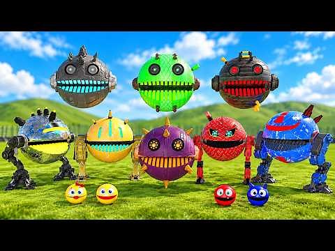 PACMAN 3D Robot Simulation – Mechanical Interactions