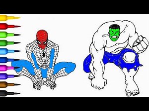 Lego Captain America Coloring | Spidey & Friends | Marvel Characters Coloring Pages