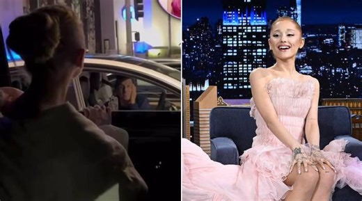 Ariana Grande jams along to fan blasting her song at stoplight: 'Made a friend'