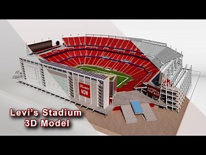 Levi's Stadium 3D model by Marian T (Video preview)