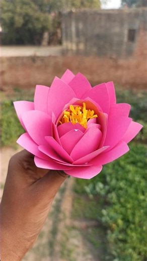 DIY Paper Lotus Flower 🪷| Easy & Aesthetic Paper Craft | Simple Lotus Making Tutorial