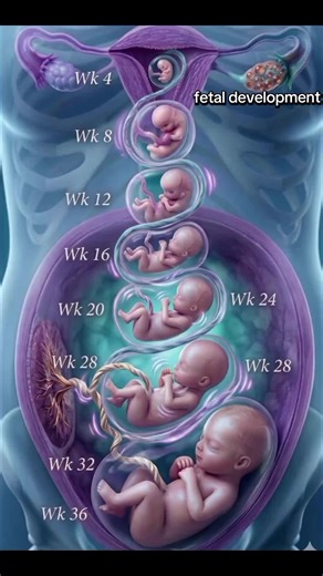 fetal development week by week #pregnancyjourney #fetaldevelopment #medicalfact #LearnOnTikTok #fyp