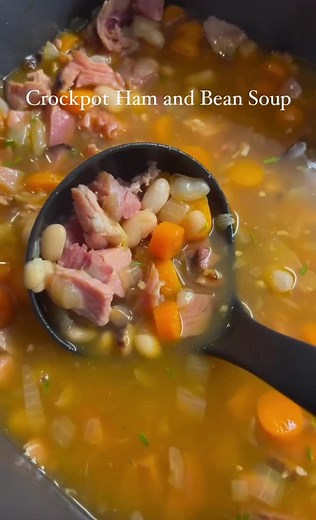 Delicious Crockpot Ham and Bean Soup Recipe