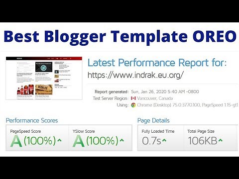 Free Blogger Template Fast Loading Dan Seo Friendly