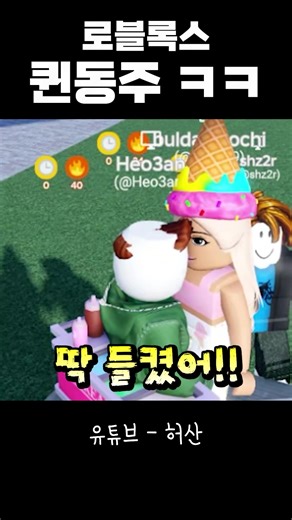 로블록스에서 퀸동주와의 신나는 만남