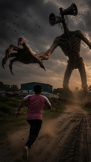 😱 Siren Head Came Out of the Forest / Siren Head in real life! #vfx #shorts #sirenhead #horror