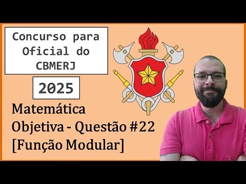 Firefighter Exam (CBMERJ) - Mathematics - Question 22 - Absolute Value Function