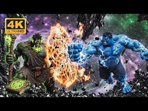 WIZARD HULK vs. BLUE HULK: Magic Power vs. Muscle!