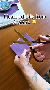 Cut sand paper to sharpen scissors! #tools #scissors #craftsupplies