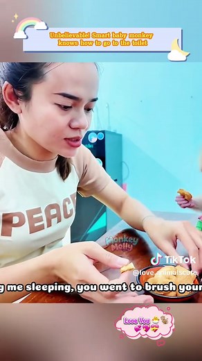 Unbelievable! Smart baby monkey knows how to go to the toilet #monkey #babymonkey #pets #animal #monkeys #loveanimals #animals #pet