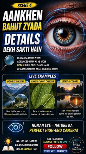 👁️ Human Eye Kitne Megapixel Ki Hoti Hai? 😱 576 MP Ka Sach! #shorts