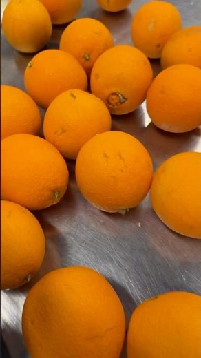 And we've already started preparing the whole oranges to make the beautiful whole orange compote!...