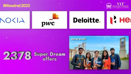 2023 Rewind: Unveiling the triumphs of VIT campuses – A year of stellar placements and soaring rankings! 🚀🎓 #VITSuccessStories #Placements2023 #VITPride #WeAreVIT #VITAP | VIT.AP