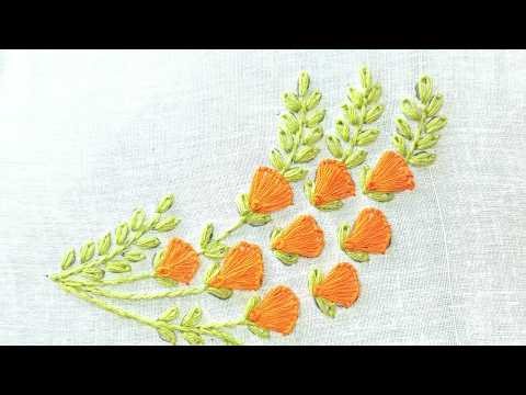Fantastic Hand Embroidery Flower Design for Beginners #embroidery