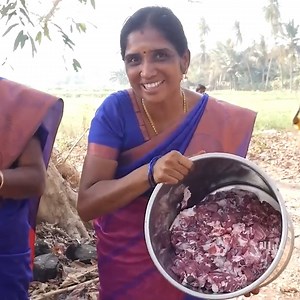 228K views · 3.1K reactions | முழு ஆட்டுகரி குழம்பு part 2 #cooking #goat | Village super cooking | Facebook