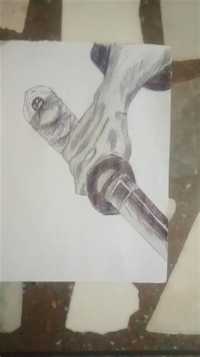 Anime hand pen hatching #anime