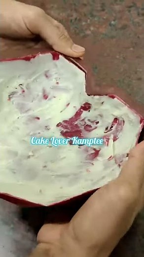 Very Easy To Make Pinata Heart Shape Cake, Home Made❤️