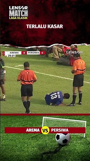 SLIDING TACKLE TAJAM! SAMPE TERNJUNGKAL! | AREMA VS PERSIWA #shorts