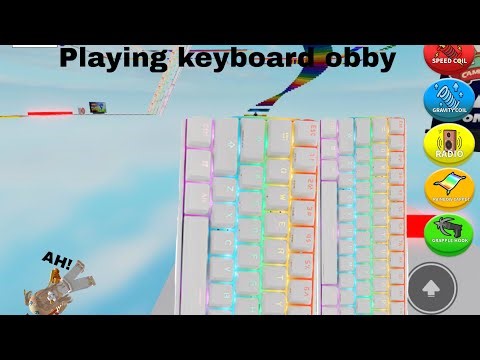 Playing keyboard obby tower! (Check description)