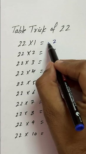 Table trick of 22🧐 #tabletrick #maths #trending