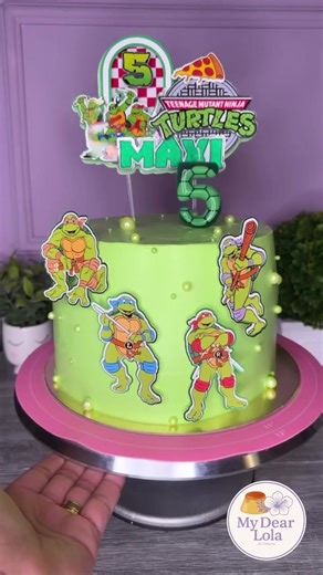 Teenage mutant ninja turtles cake by mydear_lola #treatmaker #bakersoftiktok #homebaker