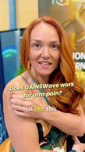 😩Her arm was hurting so much but after trying GAINSWave® she said...😱