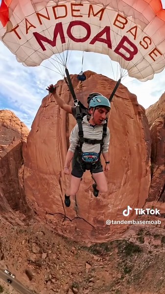 Base Jumping During Jeep Week in Moab, Utah