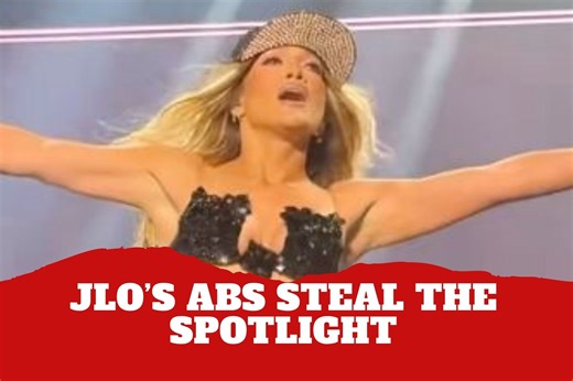 JLo?s fans envy her look as her toned abs steal the show