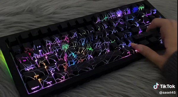 Black Spider Mechanical Keyboard: A Nighttime Aesthetic