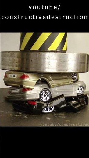 Stack Of Model Cars Gets Crushed || Model Car Crusher