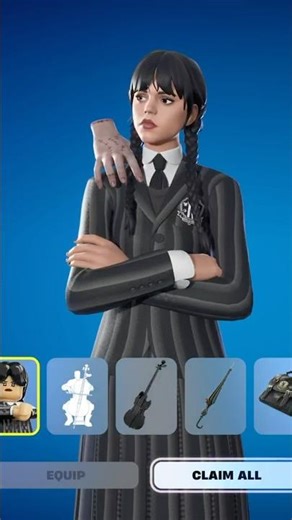 How To Get Jenna Ortega Wednesday Addams Skin For FREE! (Fortnite)