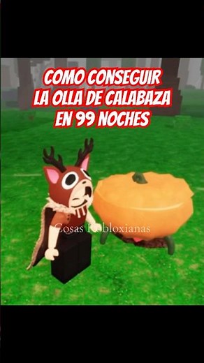 How to get the pumpkin pot in 99 nights 🎃#99nightsintheforest #halloween #robloxfyp