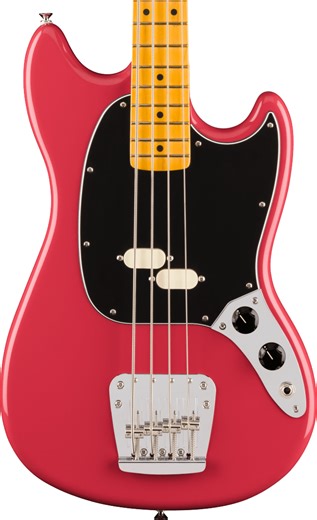 Fender American Professional Classic Mustang Bass - Faded Dakota Red, Maple Fingerboard