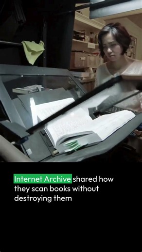 How the Internet Archive scans books without destroying them.
