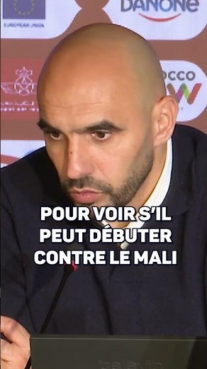 🇲🇦 Reagragui est CONFIANT pour #Hakimi !