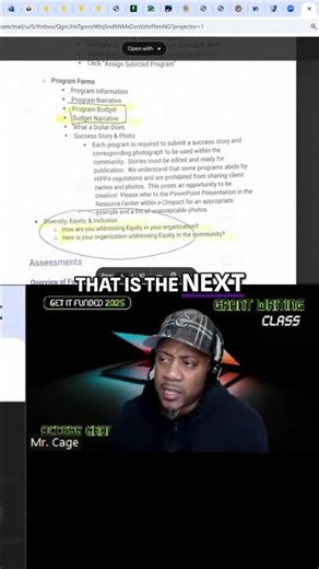 Grant Application: Program Budget & Narrative Explained #shorts