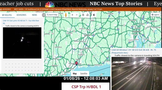 📡 24/7 Connecticut Incident Operations Livestream This livestream provides a real-time situational awareness dashboard built from live public data sources. 🚓 Police and fire scanner audio from multiple jurisdictions 🌧️ Weather radar and storm monitoring ✈️ Aircraft tracking and aviation activity 🚗 Traffic maps, flow analytics, and incident indicators 🌎 Public traffic, weather, city, and regional cameras (Connecticut and beyond) ⚠️ Not all visual feeds originate in Connecticut; cameras may r