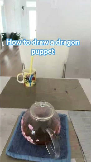 How to draw a dragon puppet