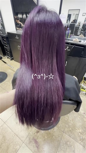 Purple Hair Dye at Our Houston Salon