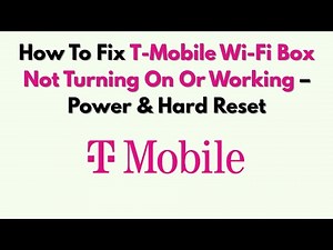How To Fix T-Mobile Wi-Fi Box Not Turning On Or Working – Power & Hard Reset